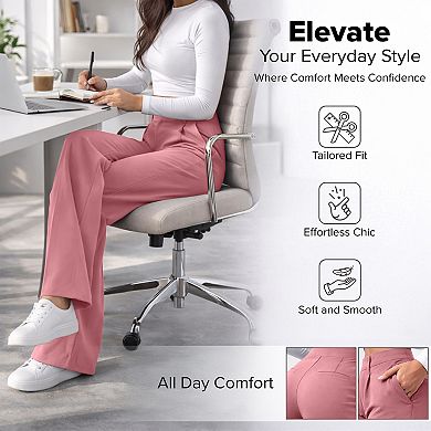 Women’s Stretch Work Pants 5 Pockets Utility, Flexible & Comfortable Fit WOVA COUTURE
