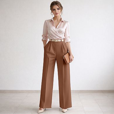 Women’s Stretch Work Pants 5 Pockets Utility, Flexible & Comfortable Fit WOVA COUTURE