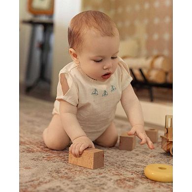 2 Piece Baby and Toddler "Set The Sail" 100% Cotton Bloomer Set
