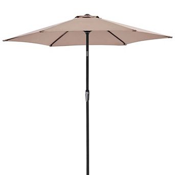 YIORTWO 7.5 FT Patio Umbrella with Tilt and Crank UV Resistant Outdoor Shade