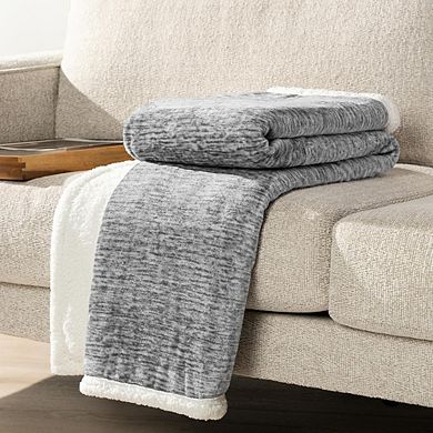 Fluffy Microfiber Throw Blanket, Soft Reversible Cozy Lightweight Blanket