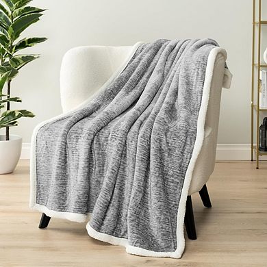 Fluffy Microfiber Throw Blanket, Soft Reversible Cozy Lightweight Blanket