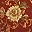 Red Floral Damask