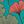 Teal Ginkgo Pattern
