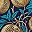 Navy Gold Botanical