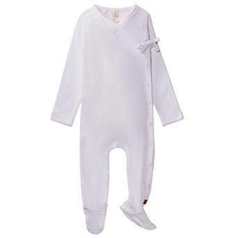 Solid Ribbed Cross Over Tie Footie