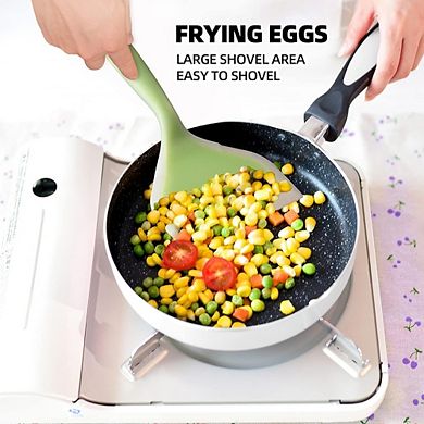 2-Pack Silicone Pancake Spatula Heat-Resistant, Wide Flexible Turner
