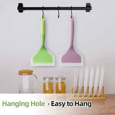 2-Pack Silicone Pancake Spatula Heat-Resistant, Wide Flexible Turner