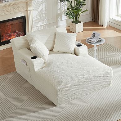 Loheer Oversized Chaise Lounge Chair Indoor No Assembly Comfy Sleeper Sofa