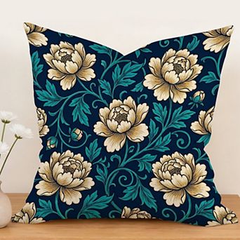 Outdoor Waterproof Decorative Throw Pillow Cover, 18", 1 Pack, Animals Tropical Floral