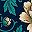 Navy Floral Peony