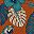 Orange Blue Tropical