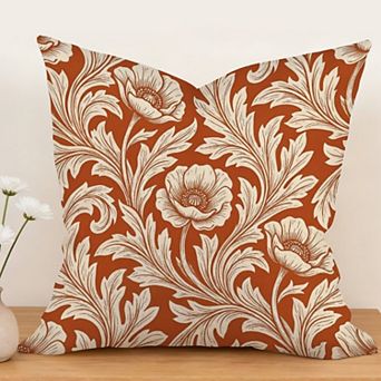 Outdoor Waterproof Decorative Throw Pillow Cover, 18", 1 Pack, Animals Tropical Floral