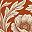 Rust Floral Damask