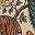 Tiger Peacock Floral