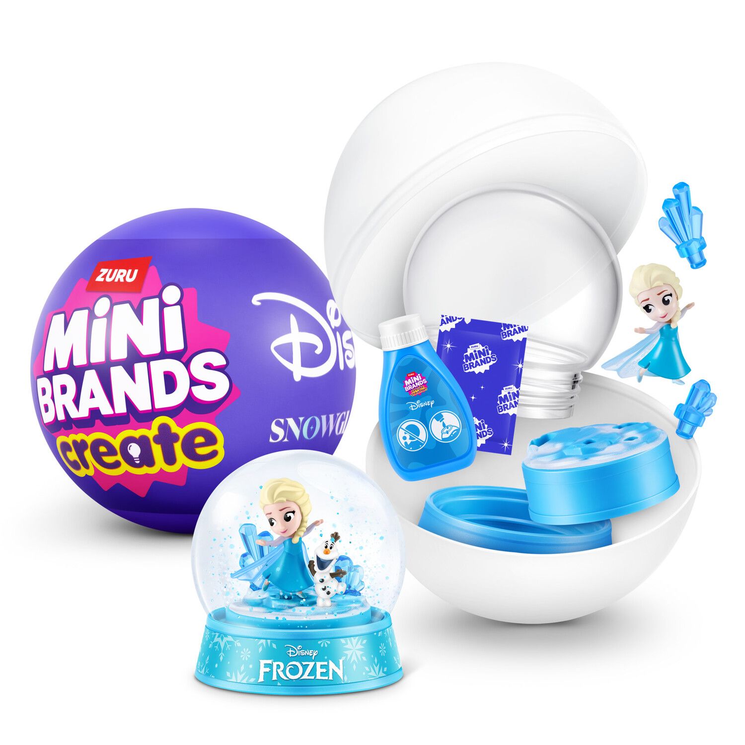 Детские фигурки Mini Brands Mini Snow Globe Disney Frozen Capsule Series 1 - Styles May Vary — фото 1