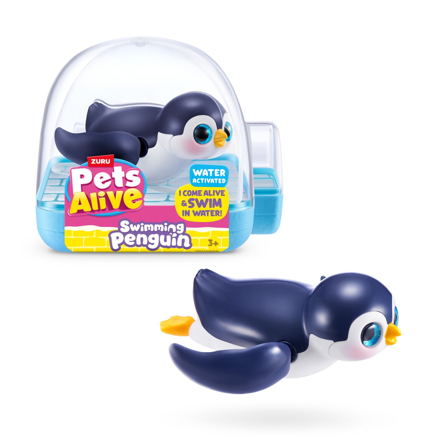 Детские фигурки Pets Alive Swimming Penguin Water Activated Interactive Toy - Styles May Vary — фото 1