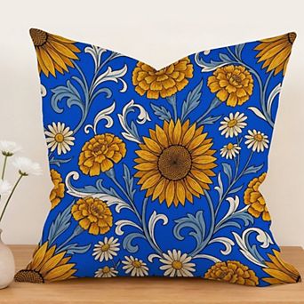 William Morris Throw Pillow Cover, 18" Cushion Cover Botanical Floral Art Home Decor