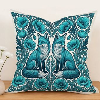 William Morris Throw Pillow Cover, 18" Cushion Cover Botanical Floral Art Home Decor