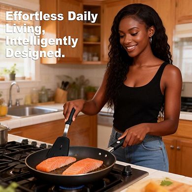 5-Piece Silicone Spatula Set, Heat-Resistant, Stainless Steel Core