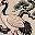 Beige Crane Motif