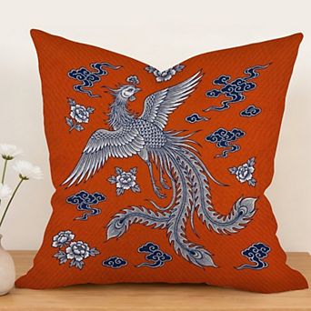 Outdoor Decorative Throw Pillow Cover, 18", Waterproof Cotton Linen Fabric Pillowcase