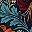 Teal Orange Floral