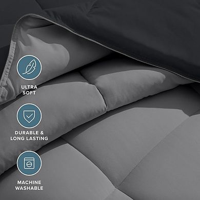 Reversible Down Alternative Comforter, Ultra Soft, All-Season Warmth
