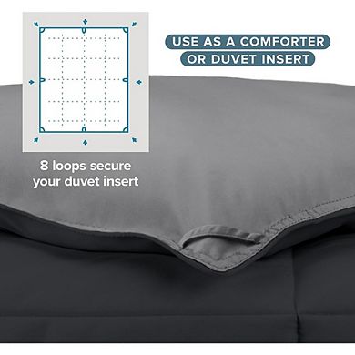 Reversible Down Alternative Comforter, Ultra Soft, All-Season Warmth