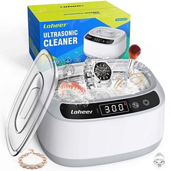 Loheer Ultrasonic Jewelry Cleaner 23oz/680ml, 45kHz, Cleaner for Jewelry, Glasses, Retainer