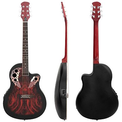 Full-Size Cutaway Acoustic-Electric Guitar with Spruce Top, EQ Pickup