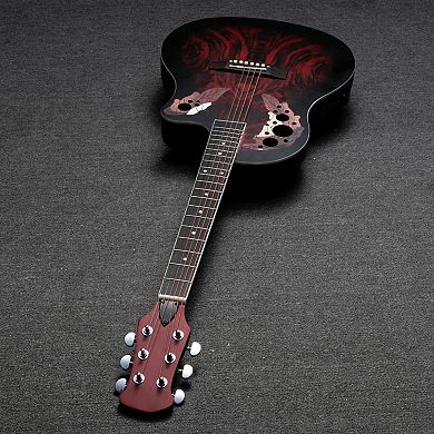 Full-Size Cutaway Acoustic-Electric Guitar with Spruce Top, EQ Pickup