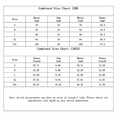 Plus Size Color Block 2-Piece Tankini with Floral High Waisted Bottoms