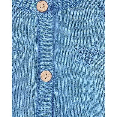 Baby and Toddler Boys Star Pattern 100% Cotton Cardigan
