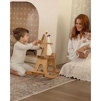 2 Piece Kids 100% Cotton Knit Pajama Set with Allover Abstract Print