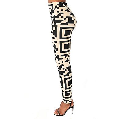 Women's QR Print Cuffed Legging