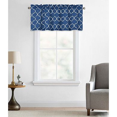 Kate Aurora Shabby Lattice Cotton Blend Kitchen Curtain Tier and Valance Set