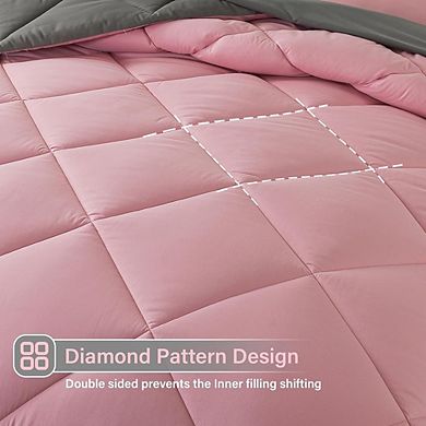 7-Piece Bed in a Bag Queen Comforter Set Down Alternative All-Season Bedding