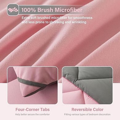 7-Piece Bed in a Bag Queen Comforter Set Down Alternative All-Season Bedding