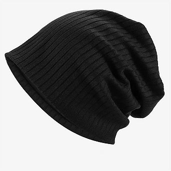 Lightweight Knit Slouchy Beanie - Windproof Outdoor Cap, Daily Wear, Soft Stretch Fit for Women