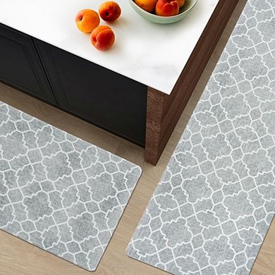 Anti Fatigue Kitchen Mat Set Cushioned Waterproof Non Slip Boho Floor Rugs