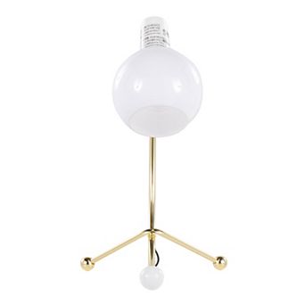 Loheer Contemporary Metal Task Lamp with Plastic Shade
