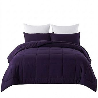 Down Alternative Comforter Set, Soft Lightweight All-Season Bedding with Pillowcases