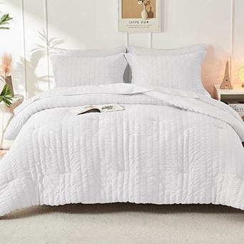All Season Queen Size Bed in a Bag 7 pc Comforter Set with Sheets, Pillowcases & Shams