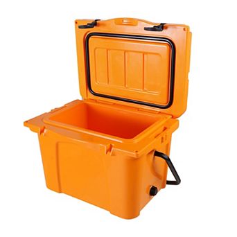 LOHEER Portable 25-qt Insulated Hard Cooler with 5 to 7 Day Ice Retention for Beach