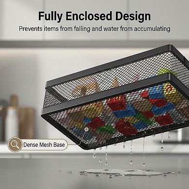 Splendid Frame Hanging Storage Baskets Organizer Wall Mount