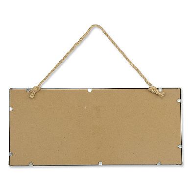 10" X 22" Gray Metal Hanging Chalkboard