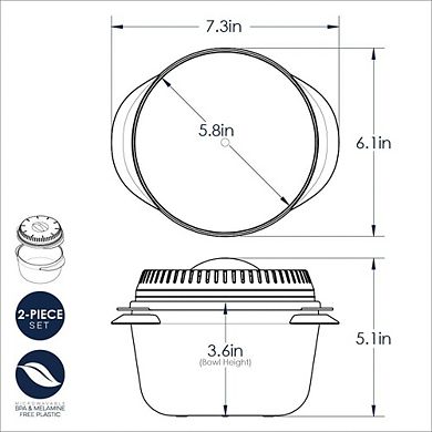 Microwave Multi-Boiler, 5.5-Cup Steam Cooker for Quick Cooking