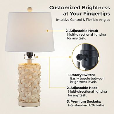 LOHEER Industrial Tree Floor Lamp with Adjustable Mesh Shades for Living Room and Office