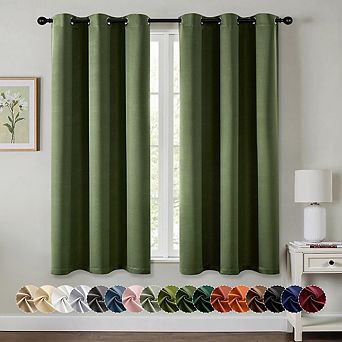 Blackout Curtains 2 Panels, Thermal Insulated, Noise Reducing Drapes